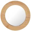 Wall Mirror 15.7" Teak Round