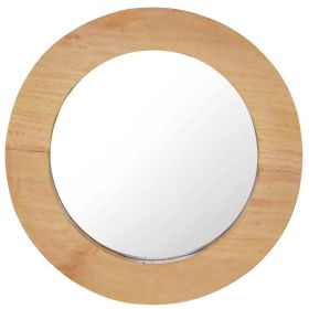 Wall Mirror 15.7" Teak Round