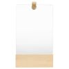 Wall Mirror Solid Pinewood 9.1"x15.6"