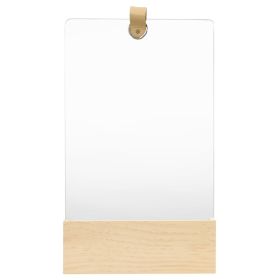 Wall Mirror Solid Pinewood 9.1"x15.6"