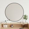 Wall Mirror Black Ø 23.6" Round