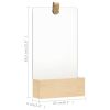 Wall Mirror Solid Pinewood 9.1"x15.6"