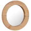 Wall Mirror 15.7" Teak Round