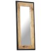 Mirror 43.3"x19.7" Solid Mango Wood