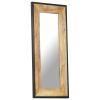 Mirror 43.3"x19.7" Solid Mango Wood