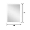 LED Lighted LED Lit Mirror Rectangular Fog Free Frameless Bathroom Vanity Mirror