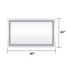 Frameless Rectangular LED Light Bathroom Vanity Mirror