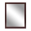 Wall Mount Mirror 11.8x15.7Inch Wood-Like Frame Rectangle Modern Hanging Mirror for Bathroom Bedroom Living Room